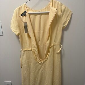 J. Crew Cream Cap-Sleeve Dress
